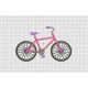 Bicycle Bike Embroidery Design in 3x3 4x4 and 5x7 Sizes