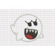Boo Ghost Halloween Applique Embroidery Design in 3x3 4x4 5x5 and 6x6 Sizes