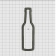 Beer Long Neck Bottle Applique Embroidery Design in 4x4 5x7 and 6x10 Sizes