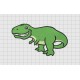 Tyrannosaurus Rex T-rex Dinosaur Embroidery Design in 4x4 5x5 6x6 and 7x7" Sizes