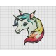 Unicorn Rainbow Mane Embroidery Design in 4x4 5x5 6x6 and 7x7 Sizes
