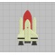 Space Shuttle Spacecraft Embroidery Design in 2x2 3x3 and 4x4 Sizes