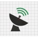 Satellite Mini Embroidery Design in 1x1 2x2 3x3 and 4x4 Sizes