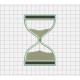 Hourglass Sand Timer Clear Vinyl Applique Embroidery Design in 3x3 4x4 5x5 and 6x6 Sizes