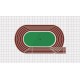 Track and Field Embroidery Design in 4x4 5x7 and 6x10 Sizes