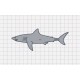 Shark Realistic Embroidery Design in 4x4 5x5 6x6 and 7x7 Sizes