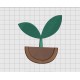 Plant Sprout Seedling Embroidery Design in 3x3 4x4 and 5x5 Sizes