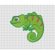 Chameleon Lizard Iguana Embroidery Design in 4x4 5x5 and 6x6 Sizes