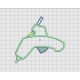 Hot Glue Gun Applique Embroidery Design in 4x4 5x5 and 6x6 Sizes