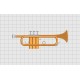 Trumpet Brass Instrument Embroidery Design in 3x3 4x4 and 5x7 inch Sizes