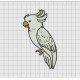 Cockatoo Parrot Embroidery Design in 3x3 4x4 5x5 6x6 and 7x7 Sizes