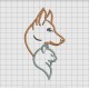 Dog and Cat Applique Embroidery Design in 4x4 5x5 6x6 and 7x7 Sizes