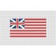 Grand Union Flag USA 1776 Embroidery Design in 4x4 and 5x7 Sizes