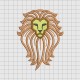 Lion Prestigious Mane Applique Embroidery Design in 4x4 5x5 6x6 and 7x7 Sizes