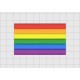 Gay Pride Rainbow Flag Embroidery Design in 2x2 3x3 and 4x4 Sizes