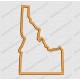 Idaho State Applique Embroidery Design in 4x4 and 5x7 Sizes
