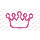 Crown Tiara Princess Applique Embroidery Design in 3x3 4x4 5x5 and 6x6 Sizes