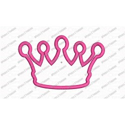 Crown Tiara Princess Applique Embroidery Design in 3x3 4x4 5x5 and 6x6 Sizes