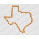 Texas State Applique Embroidery Design in 4x4 and 5x7 Sizes