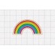 Rainbow Felt Embroidery Design in 1" 1.5" and 2" Sizes