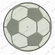 Soccer Football Full Stitch Embroidery Design in 1x1 2x2 3x3 4x4 5x5
