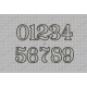 Typewriter Birthday Number Set Applique Machine Embroidery Design 0,1,2,3,4,5,6,7,8, AND 9 in 3x3 4x4 AND 5x5 Sizes