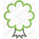 Bushy Tree and Trunk  Applique Embroidery Design in 4x4 and 5x7 Sizes