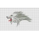 Wolf Head Detailed Embroidery Design in 4x4 and 5x7 Sizes